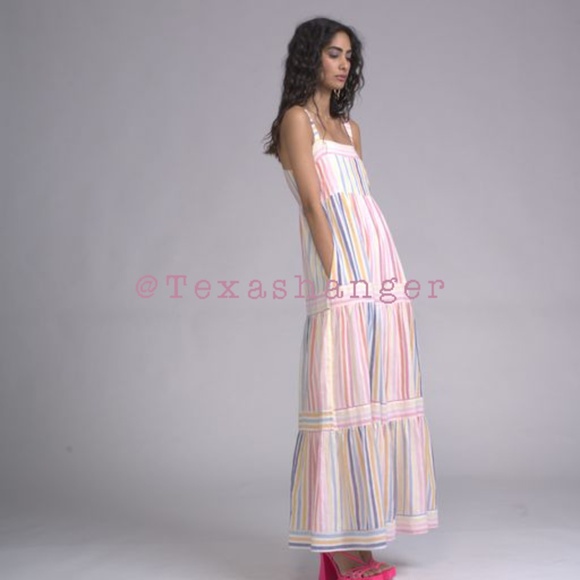 NWT Banjanan Daniella Dress M Medium Candy Stripe - Picture 10 of 16